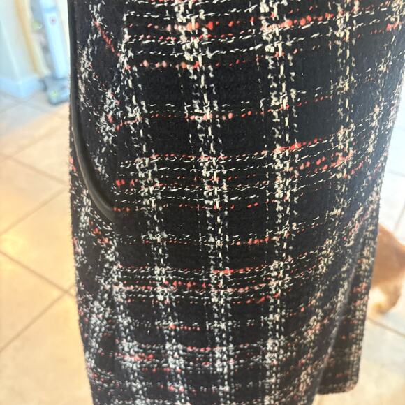 Maje Black and White Tweed Midi Dress - Picture 14 of 14